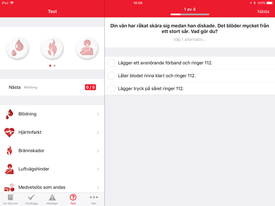 Röda Korset Första hjälpen screenshot 4