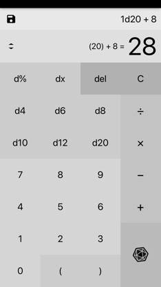 d20 Calculator screenshot 5