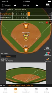softball stats iphone screenshot 1