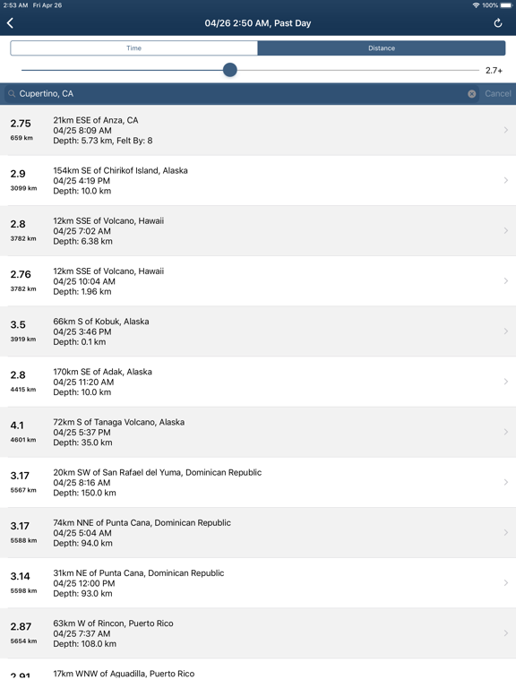 Earthquake Monitor - Alerts and USGS Earthquake Data screenshot