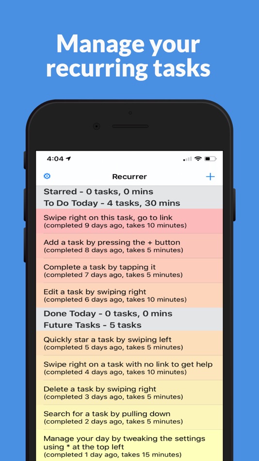 Recurrer (iOS) 由: Daniel Liebke Recurrer (iOS) 由: Daniel Liebke