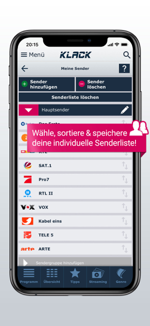 TV-Programm KLACK: Ihre TV-App Screenshot