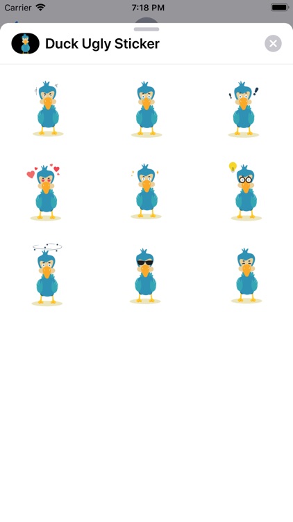 Duck Ugly Sticker