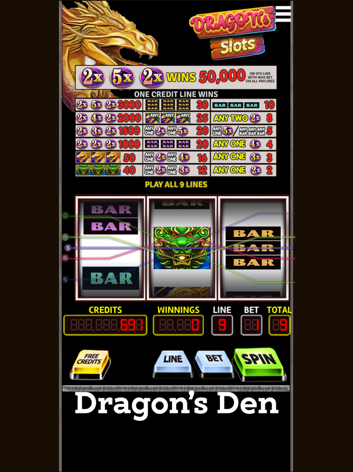Triple Slots Dragons Den