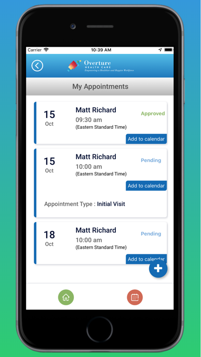 Overture Health Care Screenshot