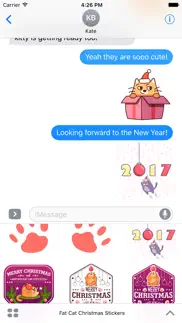 How to cancel & delete fat cat christmas stickers 4