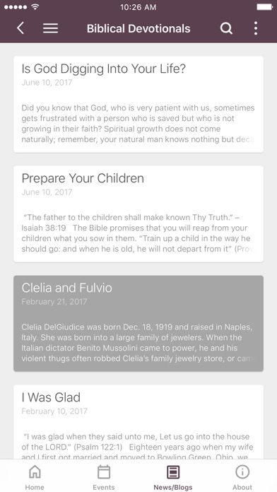 Westview Baptist Church App Screenshot