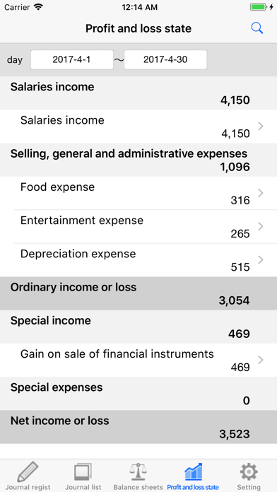 Screenshot #3 pour Balance Sheet - yourself