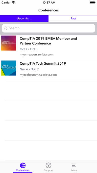 CompTIA Events screenshot 2