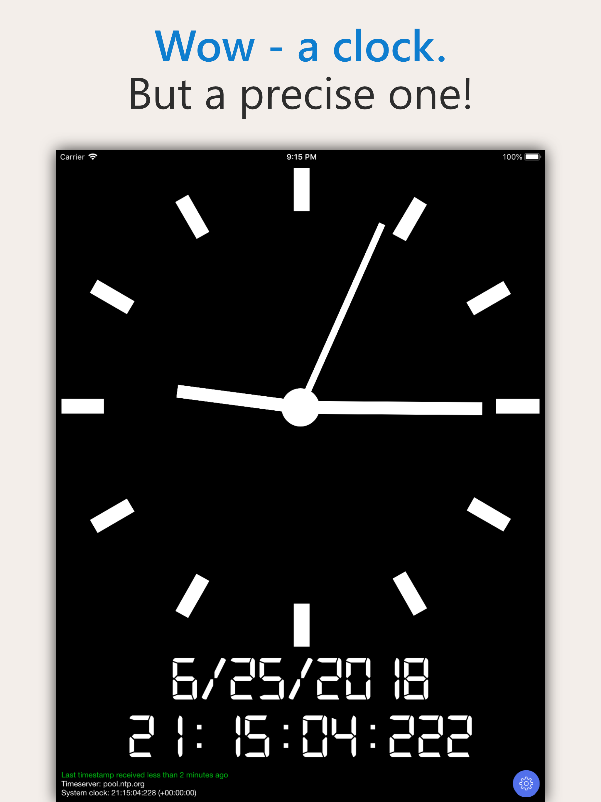 AtomicClock: NTP Time