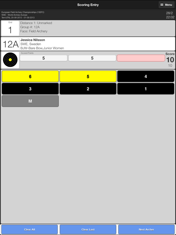 Screenshot #6 pour Ianseo Scorekeeper