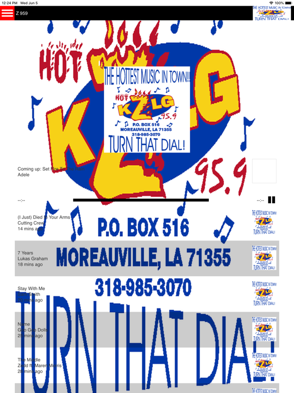 KZLG RADIO COM iPad screenshot 1 - Entertainment app