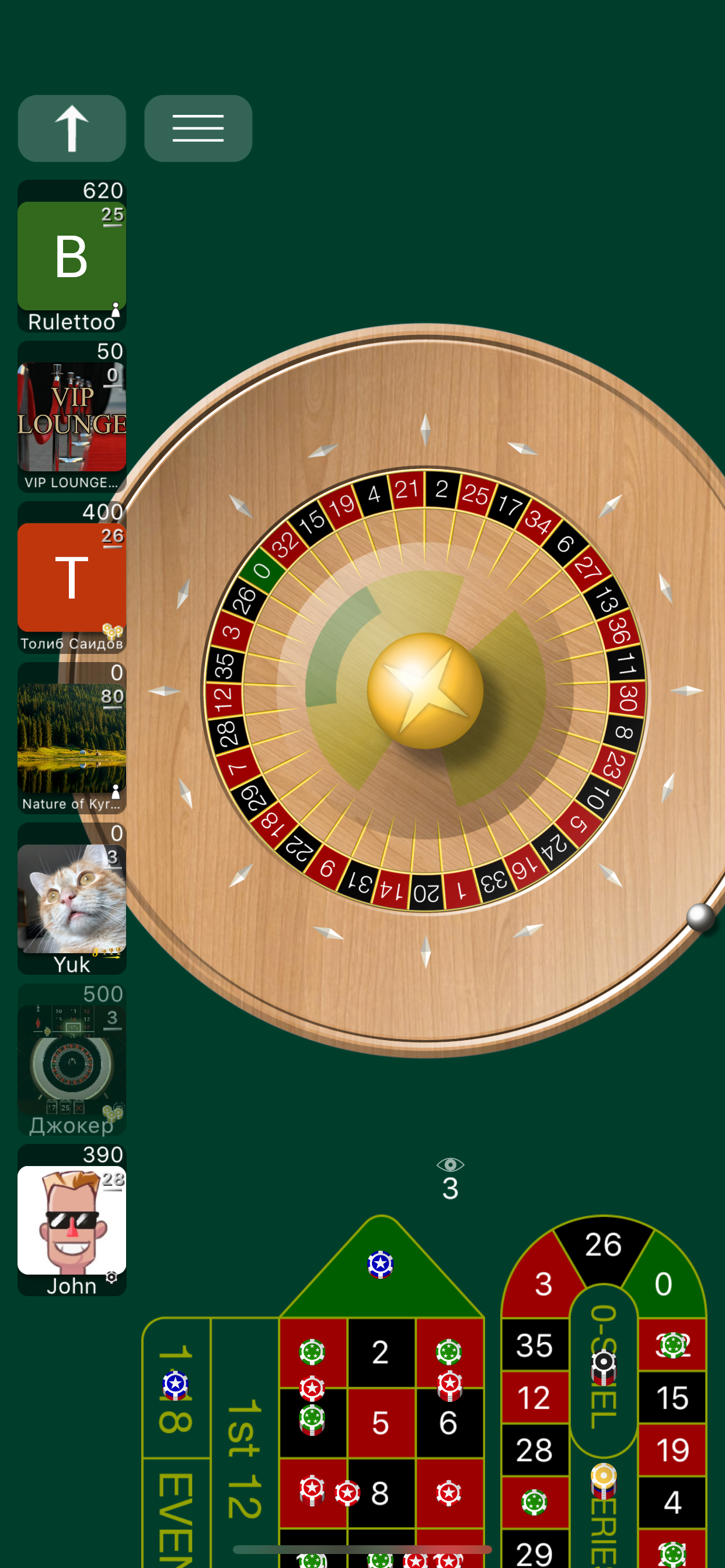 Roulette Online game