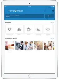 Forvo Travel ipad bilder 1