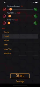 Timer for workouts,boxing,mma screenshot #2 for iPhone