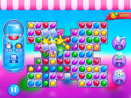 Candy Jewel World Match 3 iPad app afbeelding 3