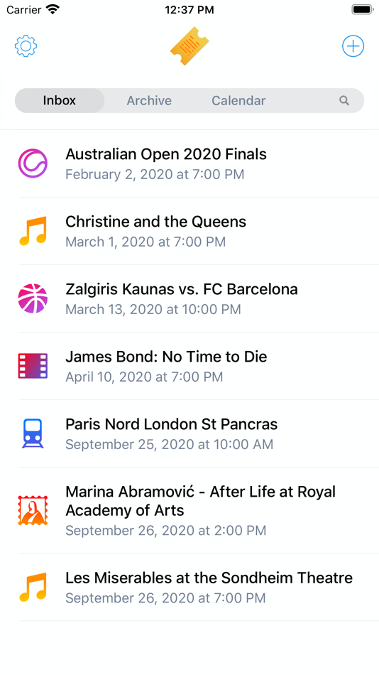 #1. Ticket Holder (iOS) By: Edvinas Bartkus