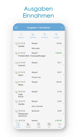 Screenshot von Budget - Persönliche Finanzen auf dem iPhone 2