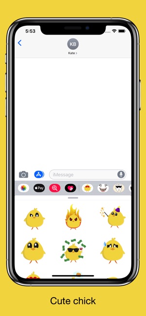 Chicky chick - chicken emoji(圖2)-速報App