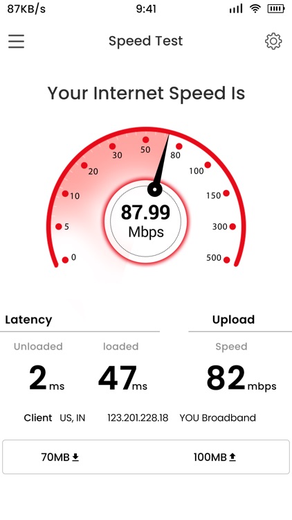 4G Internet Speed Meter