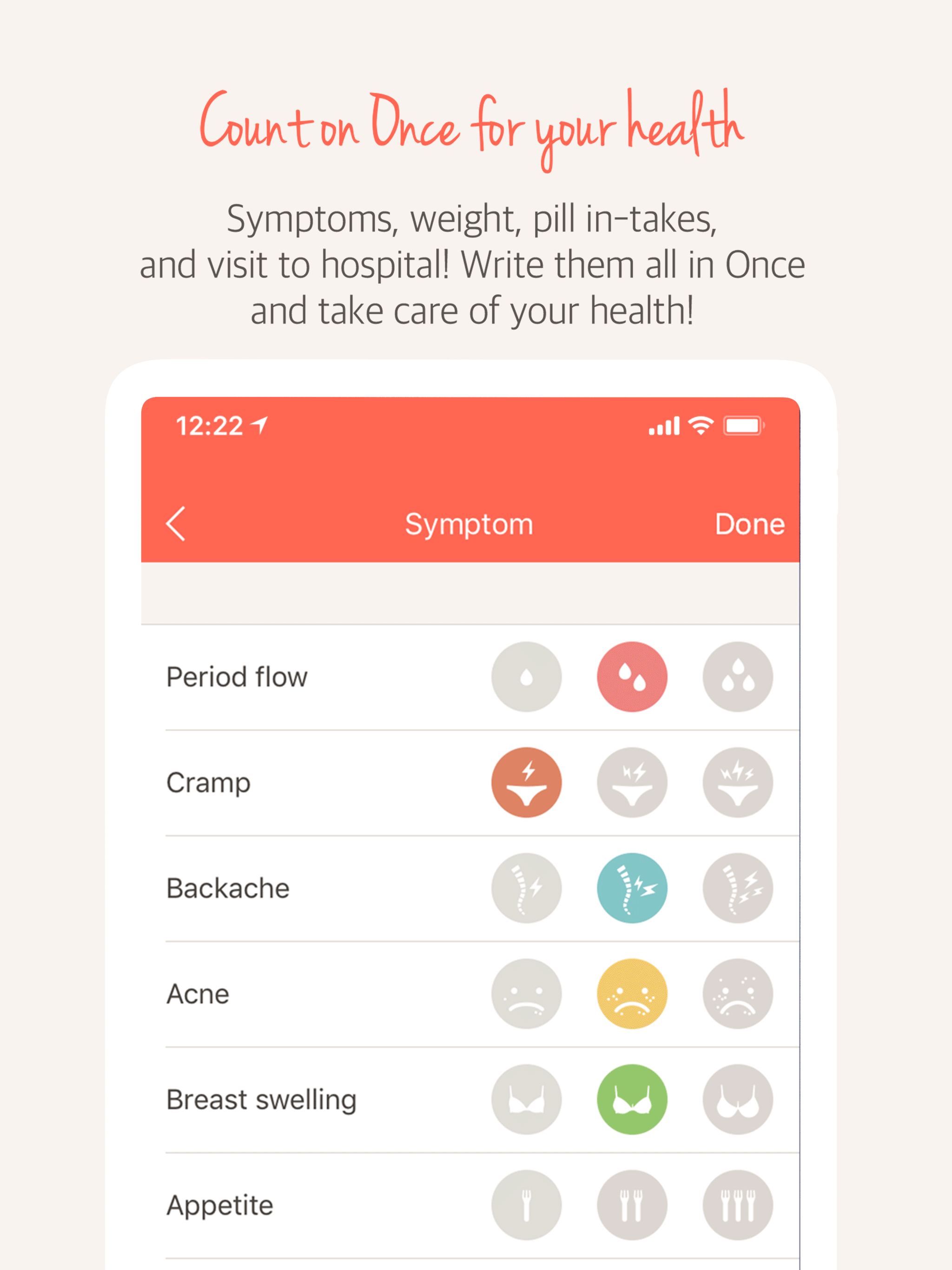 Once(A special period tracker)