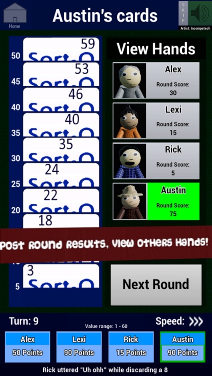 Sort-O - Rack-O inspired game