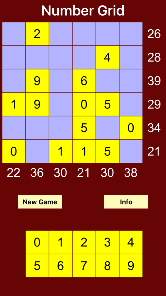 #1. NumberGrid (iOS) 由: Luigi Fonti
