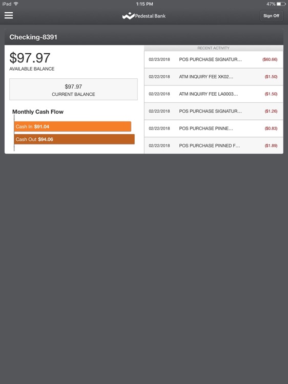 Pedestal Bank for Tablet