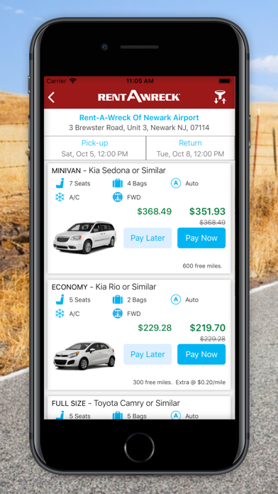 Rent-A-Wreck Car Rental Screenshot