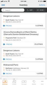 skybox ticket resale platform iphone screenshot 1