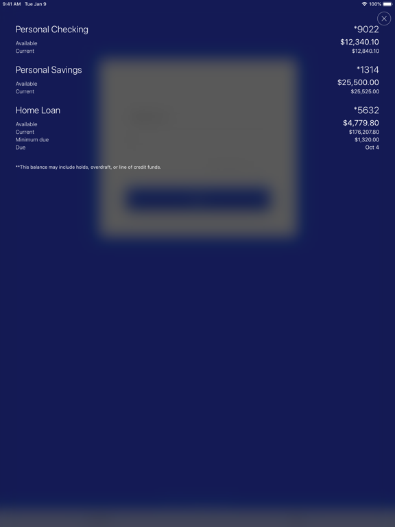 Geddes Federal Savings & Loan iPad screenshot 1 - Finance app