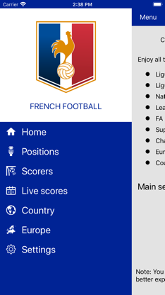 French Soccer live screenshot 1
