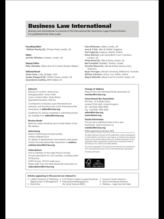 Business Law International iPad screenshot 3 - Business app