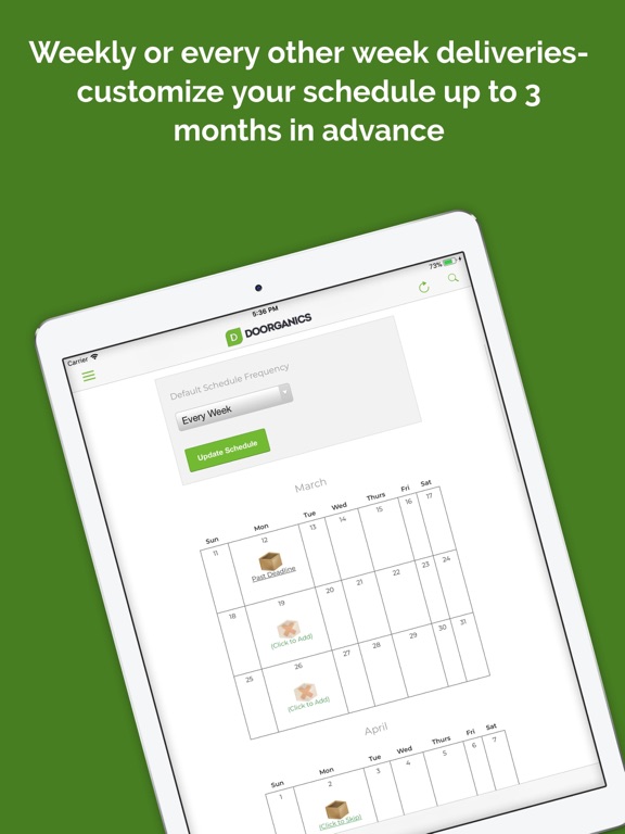 Doorganics iPad screenshot 5 - Food & Drink app