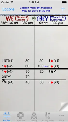 Bridge Scorepad screenshot 1