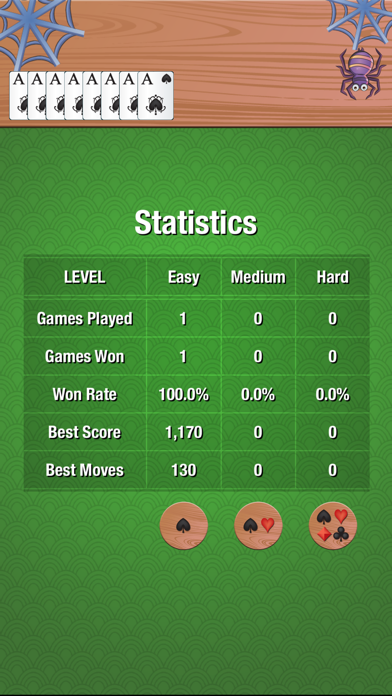 Screenshot #3 pour Relaxed Spider Solitaire