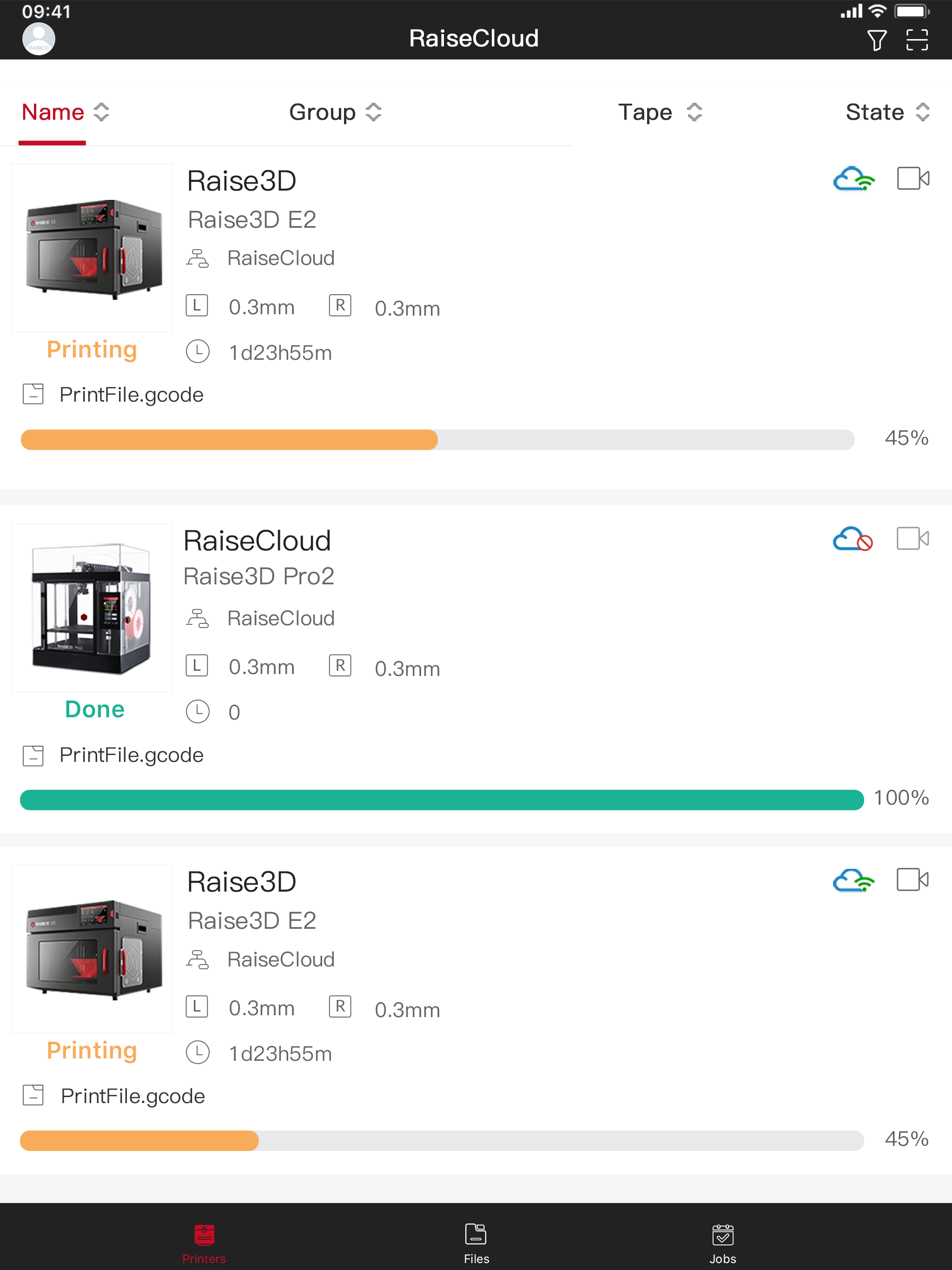 RaiseCloud-3DPrinting Platform