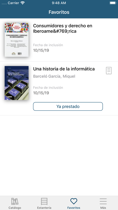 UCAV Biblioteca screenshot 2