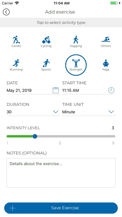 Grand View Health Tracker