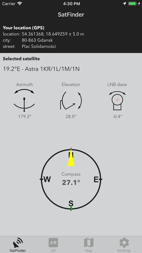 SatFinder (MGE)