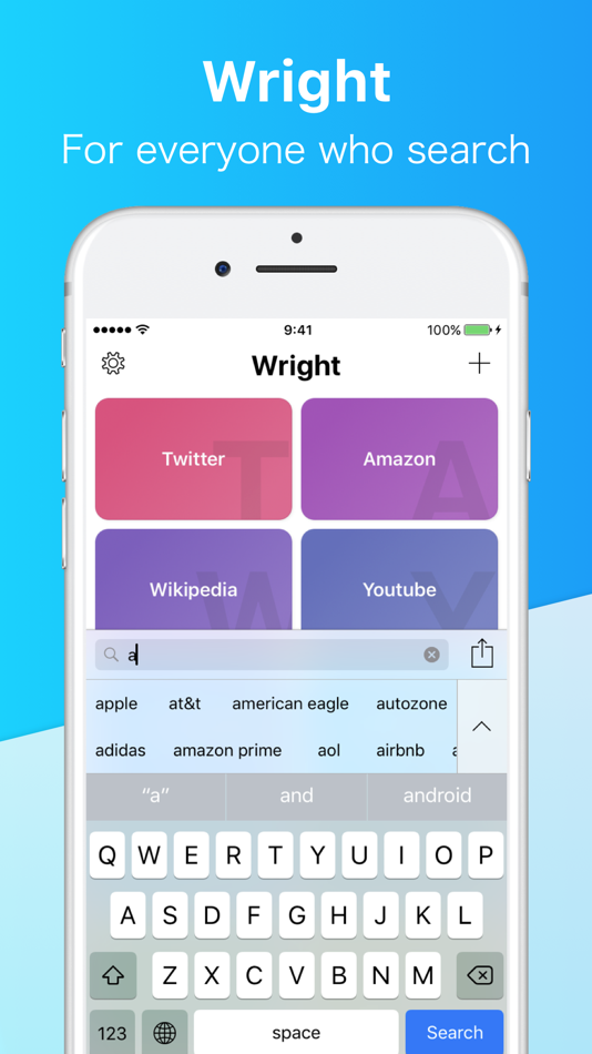 Wright - Search App (iOS) By: Shinichiro Kato Wright - Search App (iOS) By: Shinichiro Kato