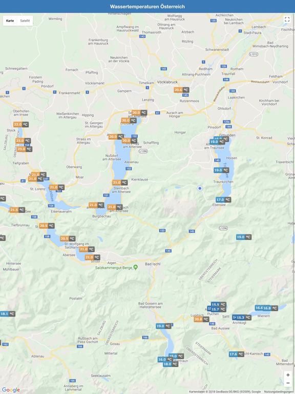 Screenshot #5 pour Badetemperaturen in Österreich
