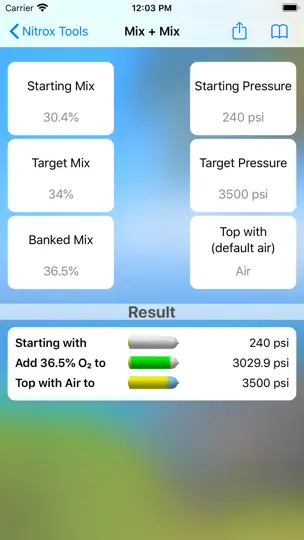 Screenshot von Nitrox Tools auf dem iPhone 8