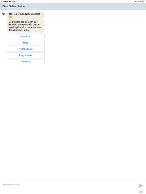 Screenshot #4 pour Nelfo chatbot – Ella