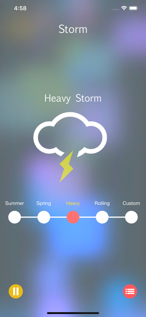 ‎Storm Rain Sounds Screenshot