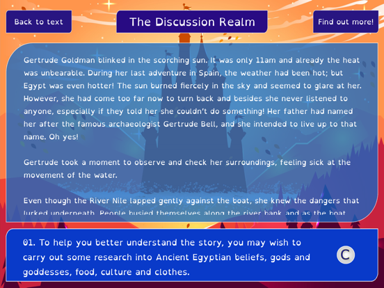 The Reading Realm iPad screenshot