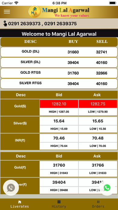 Screenshot #1 pour Mangi Lal Agarwal Bullion