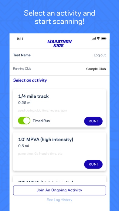 Marathon Kids Connect screenshot 2