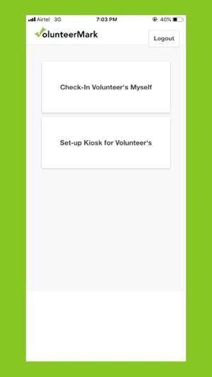 Volunteer Kiosk screenshot 2