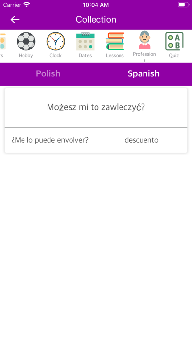 Screenshot #3 pour Polish Spanish Dictionary